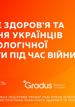 How are U and Gradus (2022) Research report_Mental Health and Attitudes of Ukrainians Towards Psychological Assistance during the War_First wave_in ukr